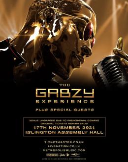 Gabzy at Islington Assembly Hall on Wednesday 17th November 2021