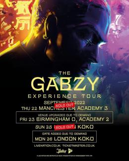 Gabzy at Royal Albert Hall on Sunday 25th September 2022