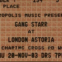 Gang Starr at The Astoria on Thursday 20th November 2003