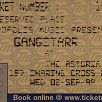 Gang Starr at The Astoria on Wednesday 8th September 1999