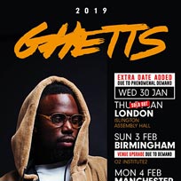 Ghetts at Islington Assembly Hall on Thursday 31st January 2019