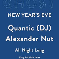 NYE: Quantic & Alexander Nut at Ghost Notes on Sunday 31st December 2017