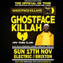 Ghostface Killah at Electric Brixton on Sunday 17th November 2019