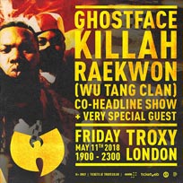 Ghostface Killah & Raekwon AfterParty at Studio Spaces on Friday 11th May 2018