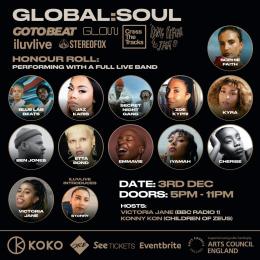 Global Soul at KOKO on Sunday 3rd December 2023