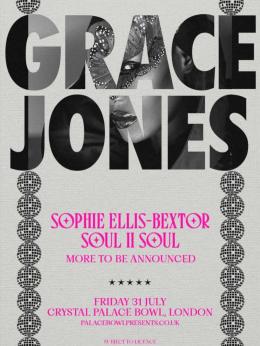 Grace Jones at Crystal Palace Bowl on Friday 31st July 2026