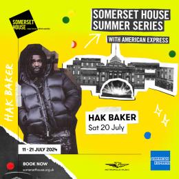 Hak Baker at Somerset House on Saturday 20th July 2024