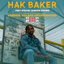 Hak Baker at Village Underground on Sunday 19th September 2021