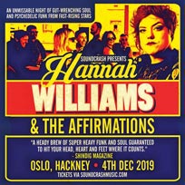 Hannah Williams & The Affirmations  at Oslo Hackney on Wednesday 4th December 2019