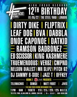 High Focus Records 12th Birthday at The Steelyard on Sunday 1st May 2022