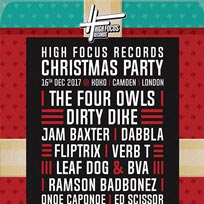 High Focus Records Winter Show at KOKO on Saturday 16th December 2017