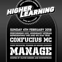 Higher Learning at The Birds Nest on Sunday 4th February 2018