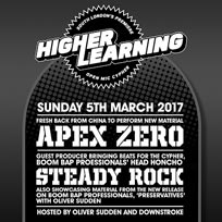Higher Learning at The Birds Nest on Sunday 5th March 2017