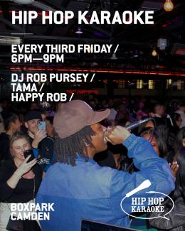 Hip Hop Karaoke at Boxpark Camden on Friday 17th October 2025