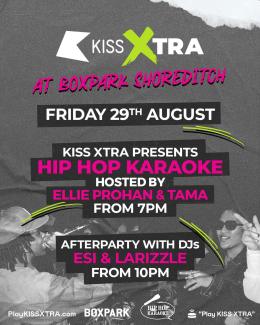 Hip Hop Karaoke at Boxpark Shoreditch on Friday 29th August 2025