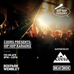 Hip Hop Karaoke at Boxpark Wembley on Friday 8th April 2022