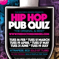 Hip Hop Pub Quiz at Trapeze on Tuesday 19th April 2016