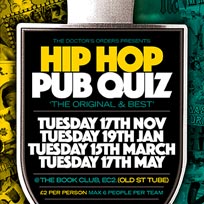Hip Hop Pub Quiz at Book Club on Tuesday 19th January 2016