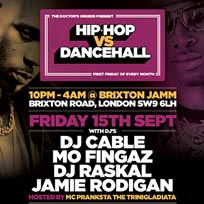 Hip-Hop vs Dancehall at Brixton Jamm on Friday 15th September 2017