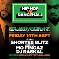 Hip-Hop vs Dancehall at Brixton Jamm on Friday 14th September 2018