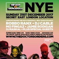 Hip Hop vs Dancehall NYE at Birthdays on Sunday 31st December 2017