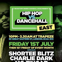Hip Hop vs Dancehall East at Trapeze on Friday 1st July 2016