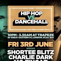 Hip-Hop vs Dancehall at Trapeze on Friday 3rd June 2016