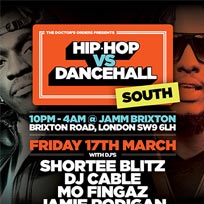 Hip Hop vs Dancehall South at Brixton Jamm on Friday 17th March 2017