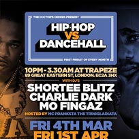 Hip-Hop vs Dancehall at Trapeze on Friday 4th March 2016
