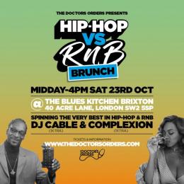 Hip-Hop vs RnB Brunch at The Blues Kitchen Brixton on Saturday 23rd October 2021