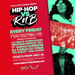 Hip-Hop vs RnB at Gigi's Hoxton on Friday 18th March 2022