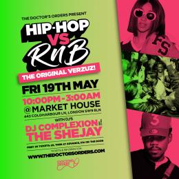 Hip-Hop vs RnB at Market House on Friday 19th May 2023