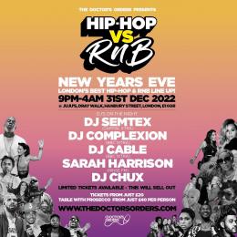 Hip-Hop vs RnB - New Years Eve at Juju's Bar and Stage on Saturday 31st December 2022