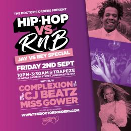 Hip-Hop vs RnB at Trapeze on Friday 2nd September 2022