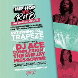 Hip-Hop vs RnB at Trapeze on Friday 5th August 2022