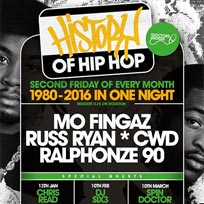 History of Hip Hop at Lockside Camden on Friday 13th January 2017