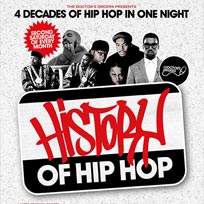 History of Hip Hop at Lockside Camden on Saturday 8th April 2017