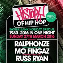 History of Hip Hop at Birthdays on Sunday 27th March 2016