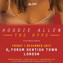 Hoodie Allen at The Forum on Friday 1st December 2017