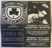 House of Pain at Brixton Academy on Tuesday 20th July 1993
