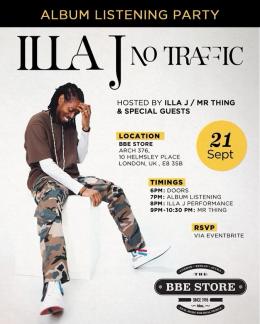 Illa J at The BBE Store on Thursday 21st September 2023