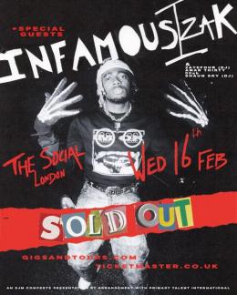 INFAMOUSIZAK at The Social on Wednesday 16th February 2022