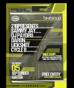 Itch Radio Takeover at Bikesoup on Saturday 5th September 2026