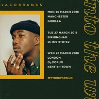 Jacob Banks at The Forum on Wednesday 28th March 2018