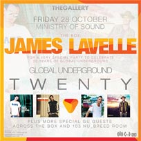 James Lavelle at Ministry of Sound on Friday 28th October 2016