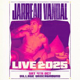Jarreau Vandal at Village Underground on Saturday 4th October 2025