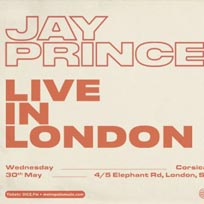 Jay Prince at Corsica Studios on Wednesday 30th May 2018