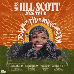Jill Scott at Royal Albert Hall on Monday 28th September 2026