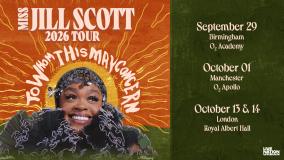 Jill Scott at Royal Albert Hall on Wednesday 14th October 2026
