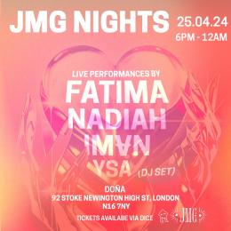 JMG NIGHTS at Dona on Thursday 25th April 2024